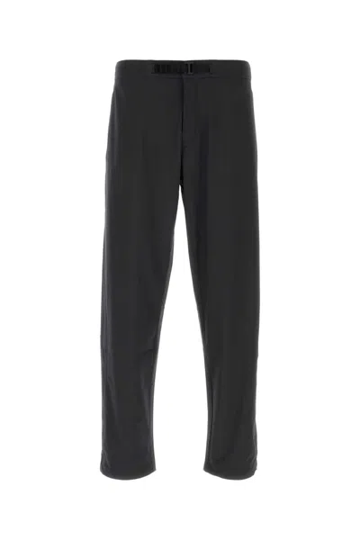 HERNO BLACK STRETCH POLYESTER PANT