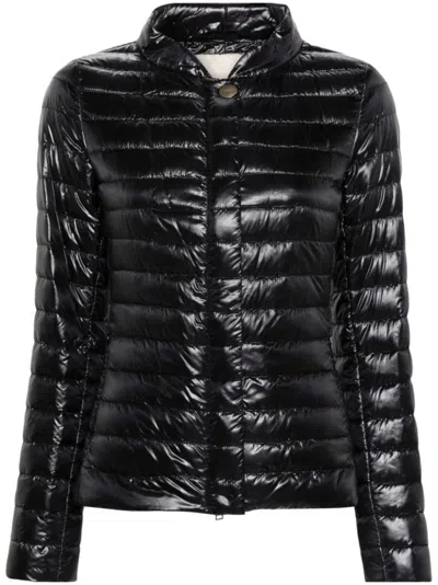 HERNO BLACK ULTRALIGHT NYLON JACKET