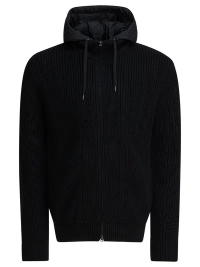 HERNO HERNO BLACK VIRGIN WOOL JACKET