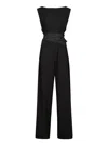 Herno Sleeveless Pussy-bow Jumpsuit In Black