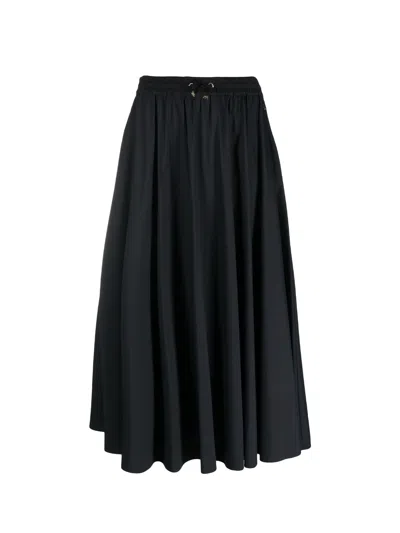 Herno Gonna Light Nylon Stretch Nero In Black