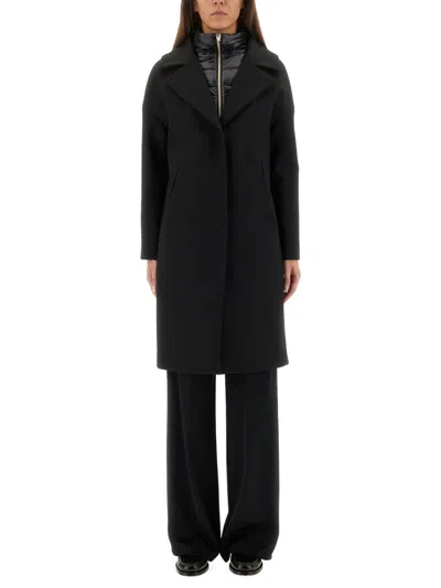 Herno Black Wool Coat
