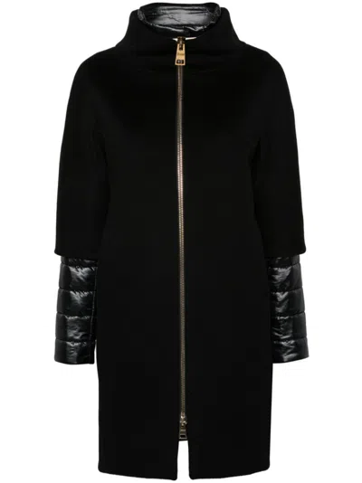 HERNO BLACK WOOL JACKET