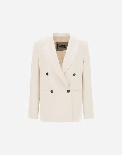 Herno Blazer Aus Flawless Woven In Neutral