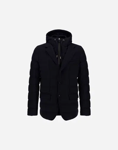 Herno Blazer Aus Kaschmir-seide In Marineblau