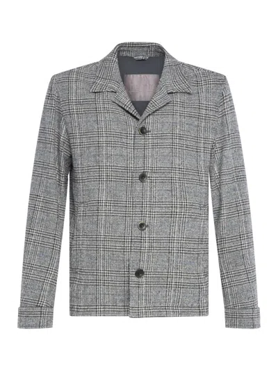Herno Long-sleeved Suit Jacket In Gray