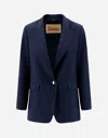 Herno フランネル フィーリング ブレザー In Navy Blue