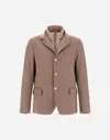 Herno Blazer In Pure�cashmere In Brown