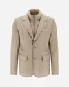 Herno Blazer In Ecoage In Beige