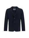 Herno Single-breasted Blazer Jacket In Blue