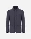 Herno Blazer With Bib In 2-layer Windstopper In Blue