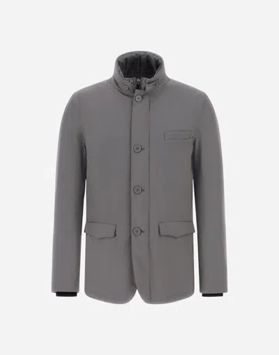 Herno Blazer With Bib In 2-layer Windstopper In Gray