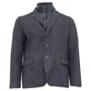 Herno Blazer With Removable Quilted Shell Gilet In Gray Cashmere In Gray