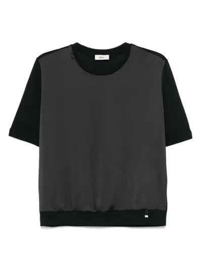 Herno Blended Cotton T-shirt In Black