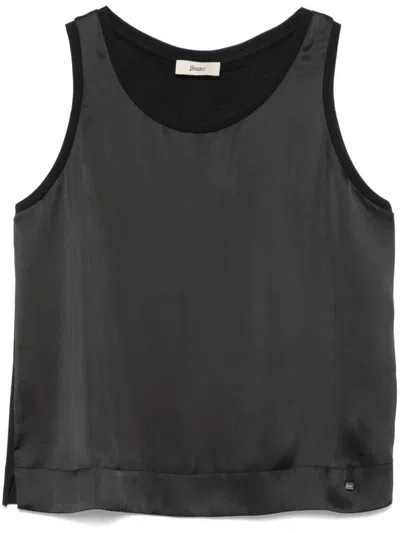 Herno Blended Cotton T-shirt In Black