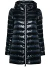 Herno Hooded Puffer Coat In Blue