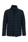 Herno Polyester Down Jacket With Feather-down Padding For Men In Blue