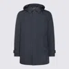 Herno Detachable-hood Down Coat In Blue