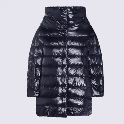 Herno Blue Down Jacket In Black