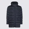 Herno L Eskimo Hooded Nylon Down Jacket In Blue