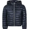 HERNO BLUE DOWN JACKET FOR BOY WITH LOGO