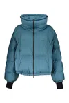 Herno Blue Down Jacket With Elegant Hood In Blue