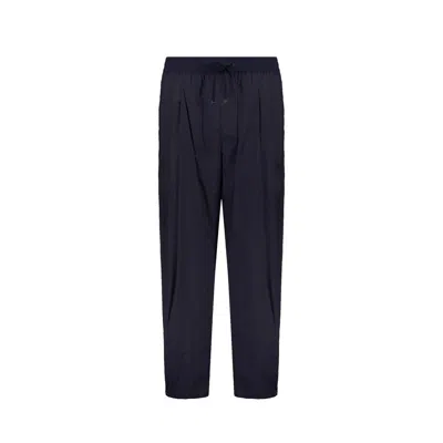 Herno Blue Elastane Casual Pants