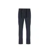 Herno Blue Elastane Casual Pants In Blue