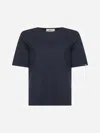 Herno T-shirt In Ever Cotton Interlock And Monogram Lurex