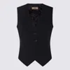 Herno Adjustable Strap V-neck Top In Black