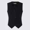 Herno Adjustable Strap V-neck Top In Black