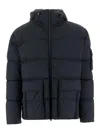 Herno Hooded Padded Jacket In Blue