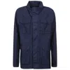 Herno Blue Linen Jacket In Blue