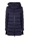 Herno A-line Padded Jacket With Adjustable Drawstrings In Blue