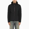 Herno Padded Nylon Parka With Hood And Side Pockets In Blue