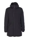 Herno Blue Padded Parka In Black