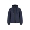 Herno Blue Polyamide Shell Jacket In Blue