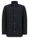 Herno Technical Polyamide Jacket In Blue