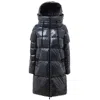 Herno Padded Long Down Jacket With Removable Sleeves  In Blue