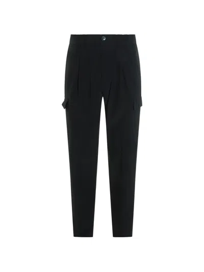 HERNO HERNO BLUE POLYAMIDE POLYESTER ELASTANE PANTS