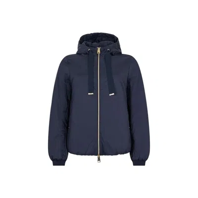 Herno Blue Polyamide Shell Jacket In Multi