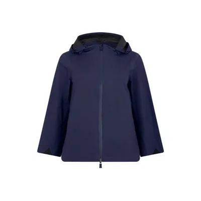 Herno Blue Polyester Rain Coat