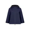 Herno Blue Polyester Rain Coat In Blue
