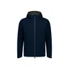 Herno Blue Polyester Shell Jacket In Multi