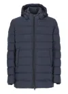 Herno Hooded Puffer Jacket In Blue