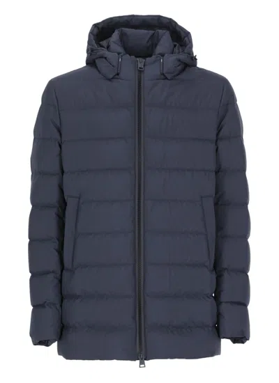 Herno Long-sleeved Padded Jacket In Black