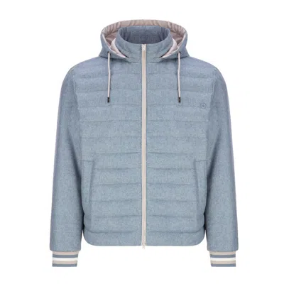 Herno Blue Silk Jacket