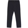 Herno Button Detailed Tapered Trousers In Blue