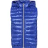 HERNO BLUE VEST FOR BOY WITH LOGO