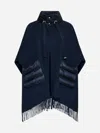 Herno Resort Poncho In Warmy & Nylon Ultralight